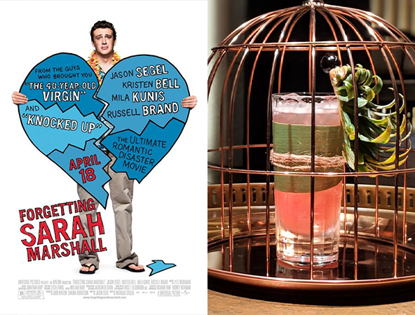 Forgetting Sarah Marshall and the Jungle Bird are the perfect rom-com and cocktail pairing.
