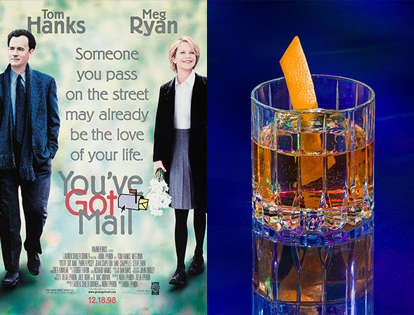 You've Got Mail and The Godfather are the perfect rom-com and cocktail pairing. 