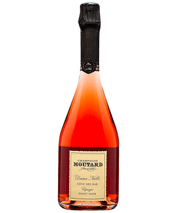 Champagne Moutard Père & Fils Brut Pinot Noir Dame Nesle Côte Des Bar Cépage Rosé is one of the best bang for your buck Pinot Noirs, according to sommeliers. 