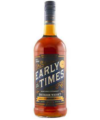 Early Times Bottled-in-Bond is one of the best bourbons for 2024.
