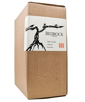 Bedrock Wine Co. 'Ode to Lulu' Rosé 2023 is one of the best boxed wines for 2024. 