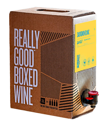 Really Good Boxed Wine Sauvignon Blanc 2022 is one of the best boxed wines for 2024. 