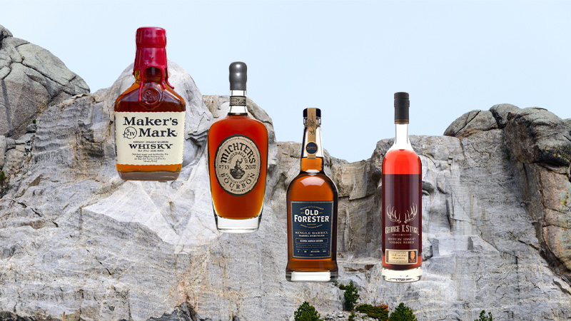 Restaurant and spirits critic Susan Reigler would place Maker's Mark, 1982 bottling, Michter's 20-Year-Old, Old Forester Private Barrel Selection Barrel Proof, and George T. Stagg, unspecified year, though over 140 proof on their personal ballot. 