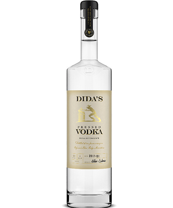 Dida's Distillery Pressed Vodka is one of the best new vodkas to earn a spot on back bars, according to bartenders. 