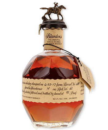 Blanton's is one of the most overrated bourbons, according to professionals. 