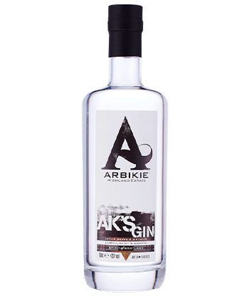 Arbikie Scottish Gin is a go-to gin, according to bartenders. 