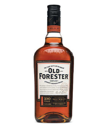 Old Forester 100 Proof is one of the best bang for your buck bourbons, according to bartenders. 