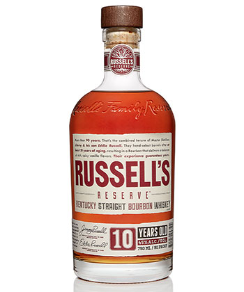 Russell's Reserve 10 Year Bourbon is one of the best bang for your buck bourbons, according to bartenders. 