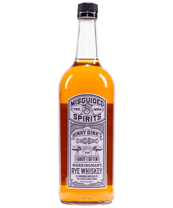 Misguided Spirits Hinkey Dinks Working Mans Whiskey is one of the most underrated whiskeys, according to bartenders. 