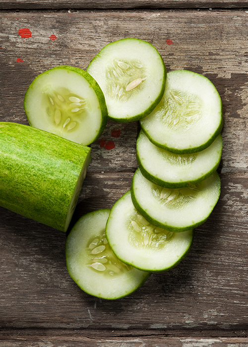 Cucumber is a great mixer for gin. 