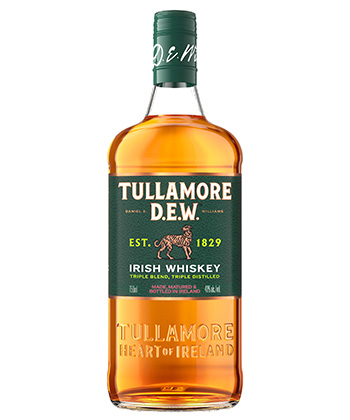 Tullamore D.E.W. Irish Whiskey is one of the best Irish Whiskeys for 2024. 