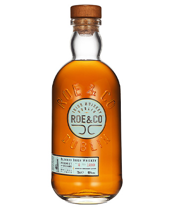 Roe & Co. Blended Irish Whiskey is one of the best Irish whiskeys for 2024. 
