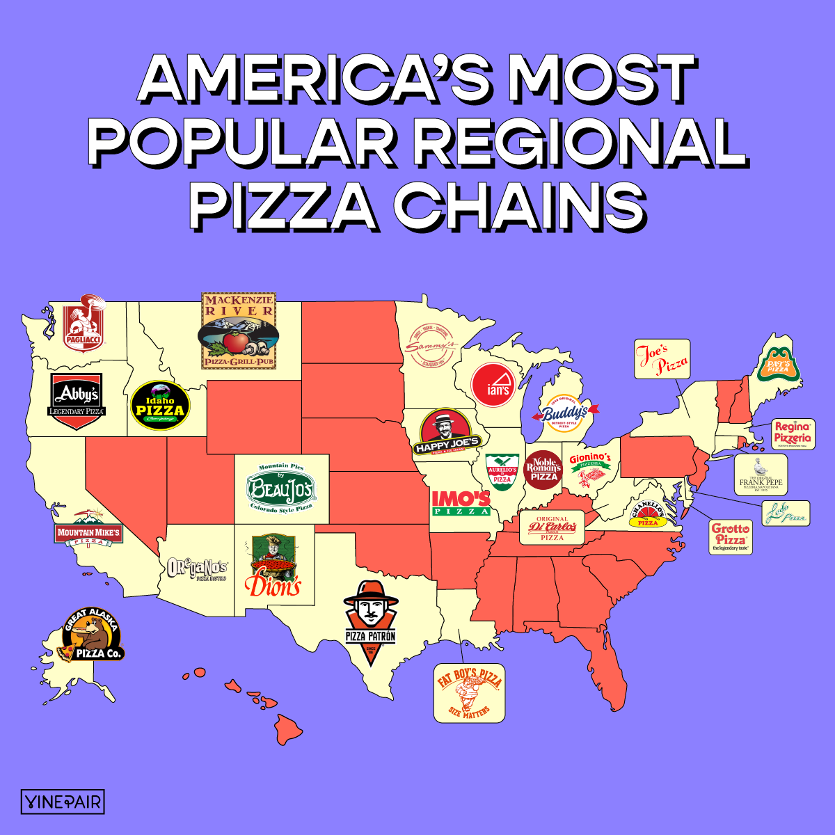America’s Most Popular Regional Pizza Chains [MAP]