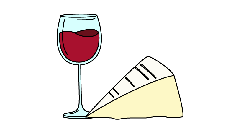 Brie cheese pairs with Pinot Noir. 