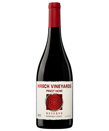 Hirsch Vineyards 'Reserve' Estate Pinot Noir 2021 is one of the best Pinot Noirs for 2024. 