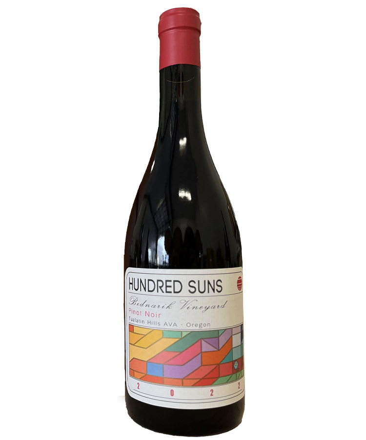 Hundred Suns Wine Bednarik Vineyard Pinot Noir Review
