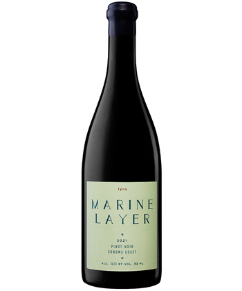 Marine Layer Wines Lyra Pinot Noir 2021 is one of the best Pinot Noirs for 2024. 