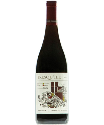 Presqu’ile Winery ‘Presqu’ile Vineyard’ Pinot Noir 2022 is one of the best Pinot Noirs for 2024. 