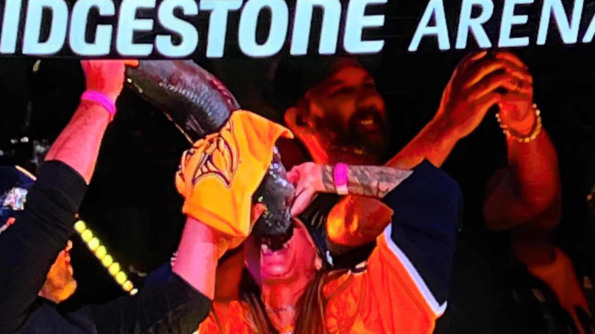 Country Singer Chugs Beer From Dead Catfish at Nashville Hockey Game