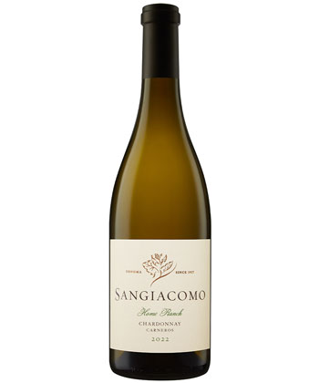 Sangiacomo Wines Home Ranch Chardonnay 2022 is one of the best Chardonnays for 2024. 
