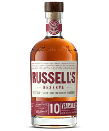Russell's Reserve 10 Year Old Bourbon is one of the most underrated bourbons, according to bartenders. 