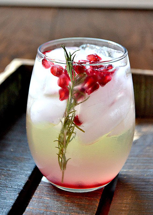 Pomegranate and Rosemary White Sangria is one of the best white sangria recipes. 