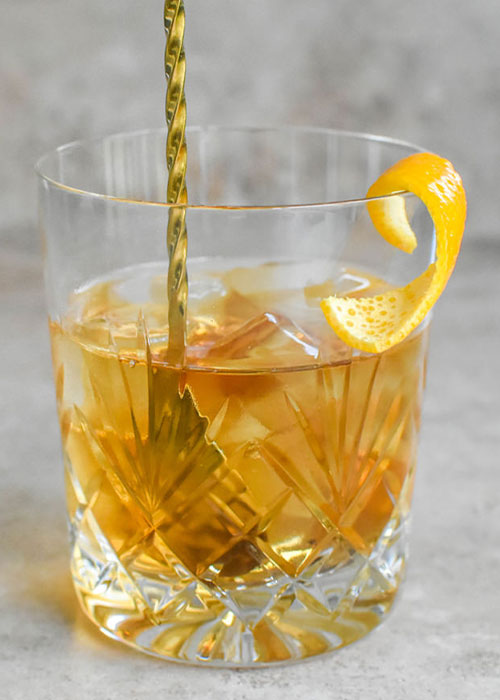 The Orange Old Fashioned is one of the most popular Grand Marnier cocktails. 