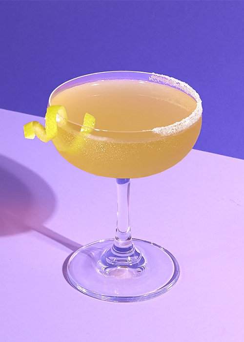 The Sidecar is one of the most popular triple sec cocktails. 