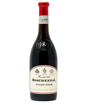 Boschendal Pinot Noir Western Cape 2020 is one of the best Pinot Noirs from South Africa. 