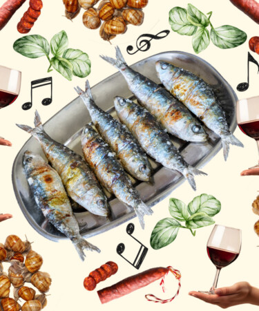 The Rowdy Portuguese Summer Festival of Red Wine, Sardines, and Old-Timers Hollering Raunchy Lyrics