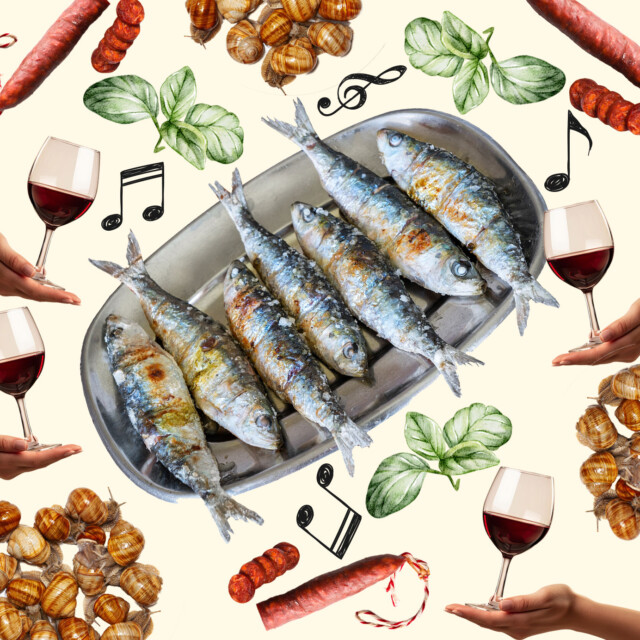 The Rowdy Portuguese Summer Festival of Red Wine, Sardines, and Old-Timers Hollering Raunchy Lyrics