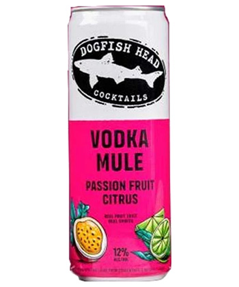 Dogfish Head Cocktails Vodka Mule is one of the best canned cocktails to try right now. 