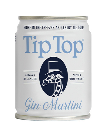 Tip Top Proper Cocktails Gin Martini is one of the best canned cocktails to try right now. 