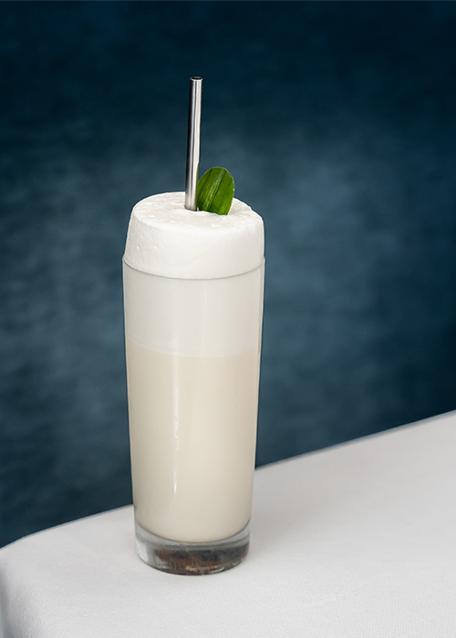 Eleven Madison Park developed a vegan version of the Ramos Gin Fizz to accompany its plant-based menu.