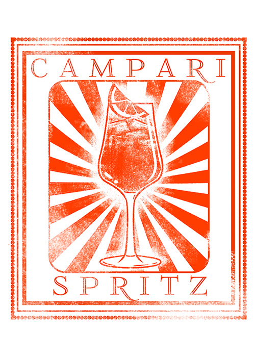 The Campari Spritz is one of the regional Italian spritzes. 