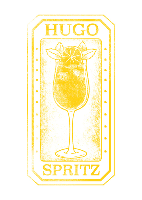 The Hugo Spritz is one of the regional Italian spritzes. 