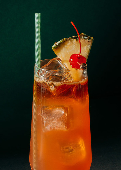 The Zombie is a rum cocktail that uses three types of rum instead of just one. 