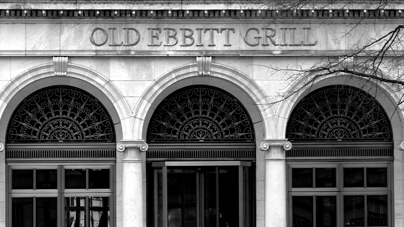 The Oldest Bar in the District of Columbia is Old Ebbitt Grill (1856)