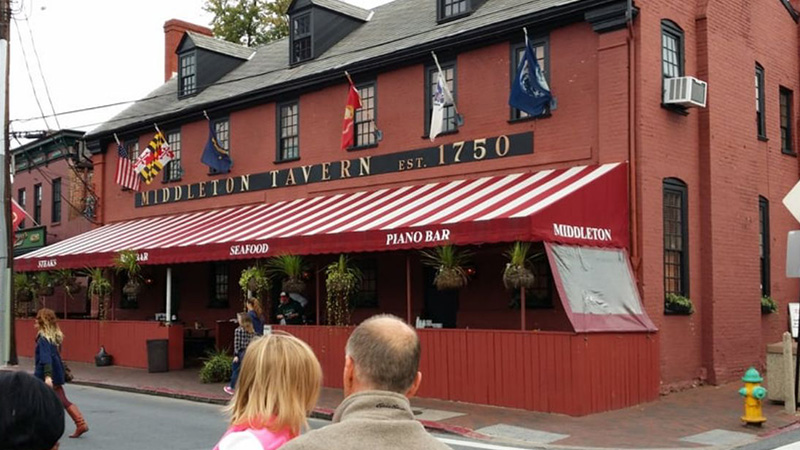 The Oldest Bar in Maryland is Middleton Tavern (1750)