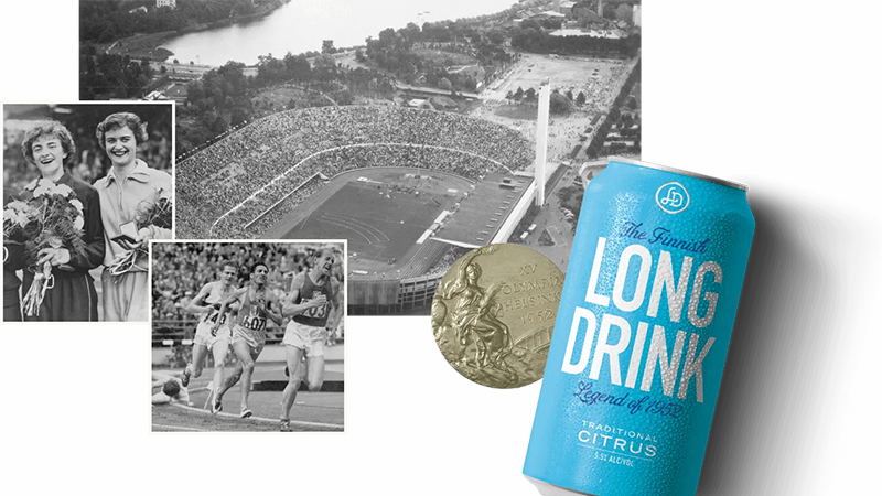 At the Helsinki Olympics in 1952, The Finnish Long Drink Is Born