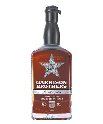 Garrison Brothers Small Batch is a go-to bourbon, according to bartenders. 