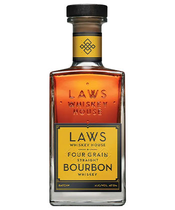 Laws Four-Grain Bourbon is a go-to bourbon, according to bartenders. 