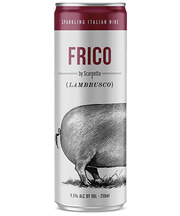 Frico Lambrusco by Scarpetta is one of the best canned wines for 2024. 