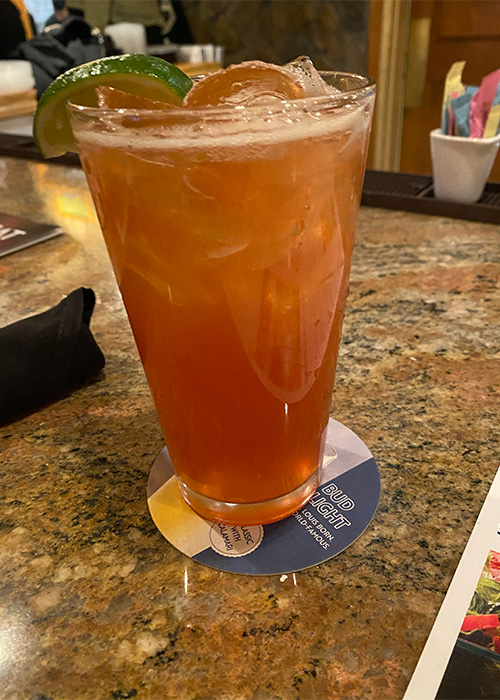 The Italian Rum Punch at Olive Garden.