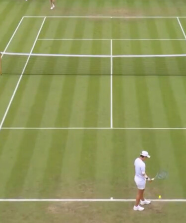 Watch: Champagne Cork Halts Play at Wimbledon