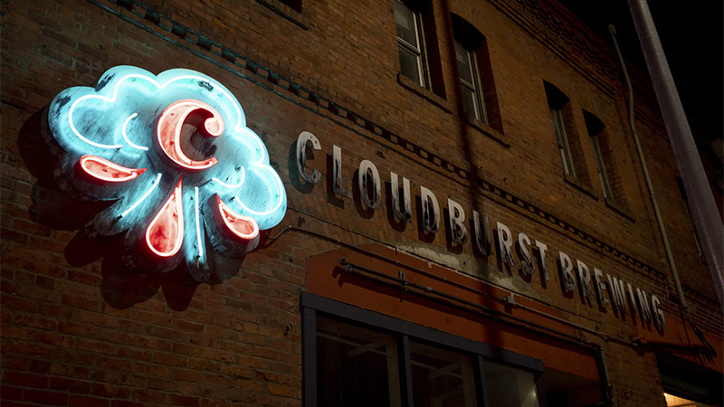 Beer lovers who want to stick to big city amenities can easily plan a visit to Seattle, Portland, or both cities and taste a ton of different offerings, including those at Cloudburst Brewing. 