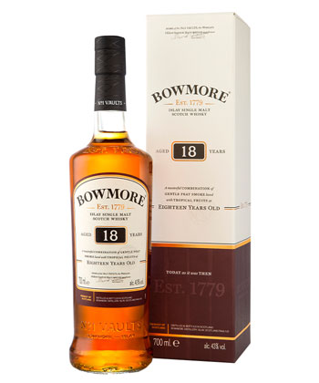 Bowmore 18 Year Old Islay Single Malt Scotch Whisky is one of the best Scotches for 2024. 