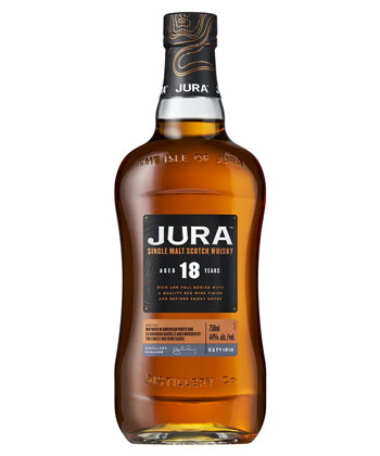 Jura Aged 18 Years Single Malt is one of the best Scotches for 2024. 