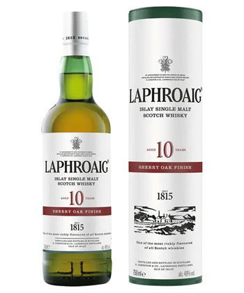 Laphroaig 10 Year Sherry Oak Finish is one of the best Scotches for 2024. 