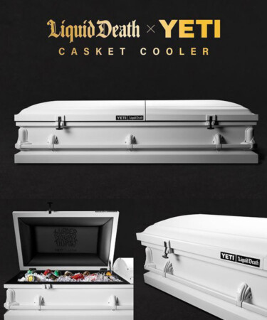 On Ice: Liquid Death and Yeti Drop a Spooky-Ass Casket Cooler